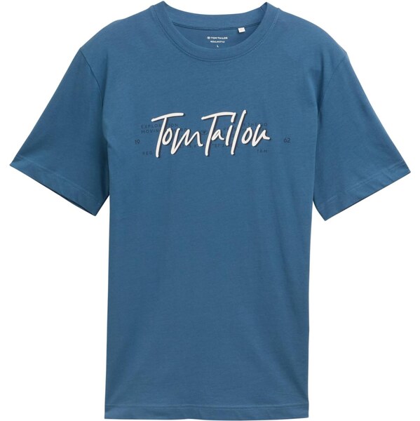 TOM TAILOR Tričko modrá / námornícka modrá / biela 64442279