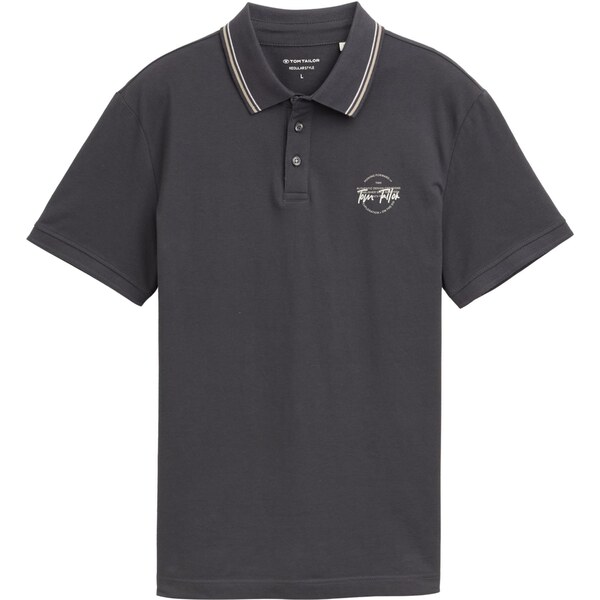 TOM TAILOR Tričko tmavosivá / biela 64442276