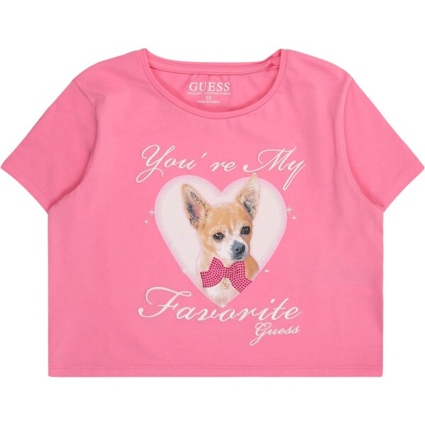 GUESS Tričko béžová / karamelová / ružová / čierna 64443523