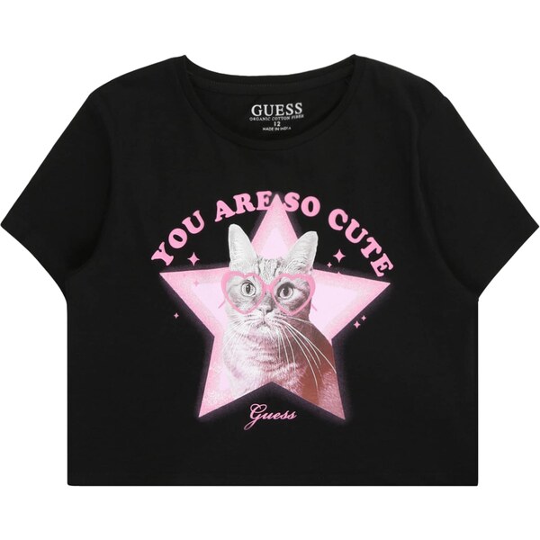 GUESS Tričko sivá / ružová / ružová / čierna 64443519