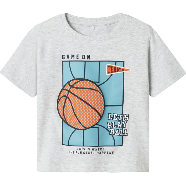 NAME IT Tričko NMMKEITH vodová / svetlosivá / oranžová 64443644