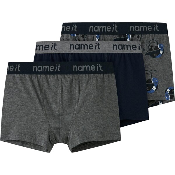 NAME IT Nohavičky tmavomodrá / tmavosivá / čierna / biela 64443658