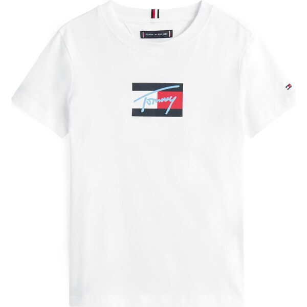 TOMMY HILFIGER Tričko námornícka modrá / červená / biela 64131373