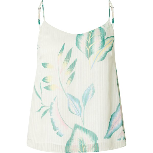 NÜMPH Top WIVIAN svetlomodrá / žltá / smaragdová / biela 64443735