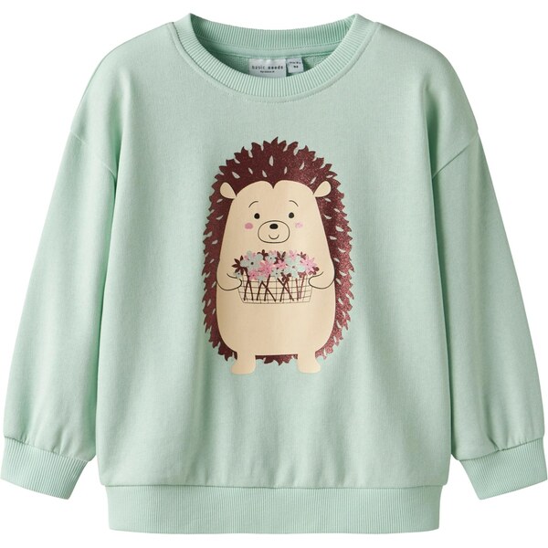 NAME IT Mikina NMFVALONA nebielená / čokoládová / mätová / staroružová 64442323