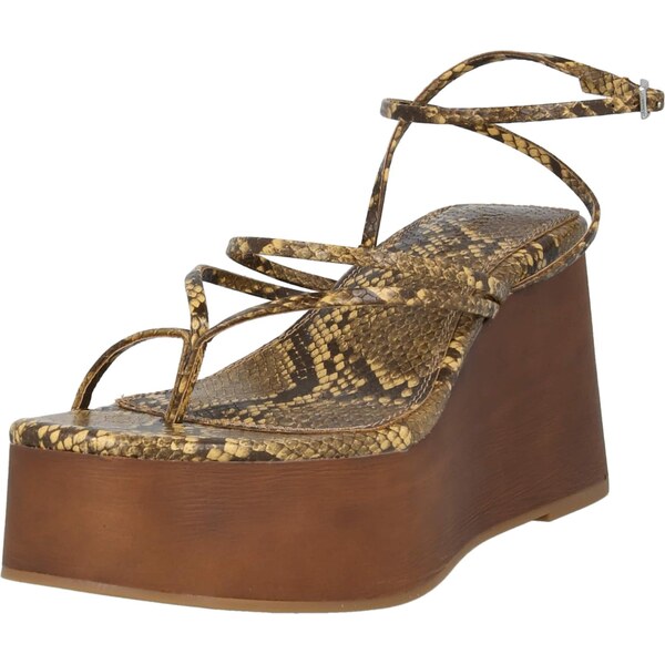 TOPSHOP Žabky HALLIE béžová / hnedá / čierna 66008427