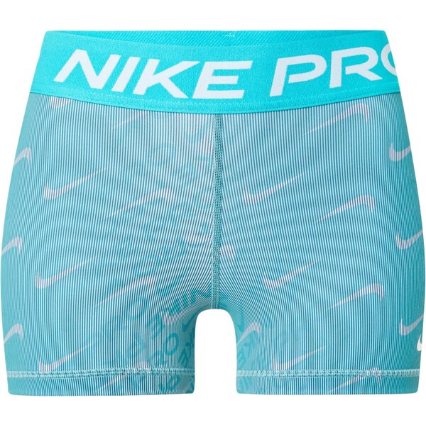 NIKE Športové nohavice vodová / biela 65657623