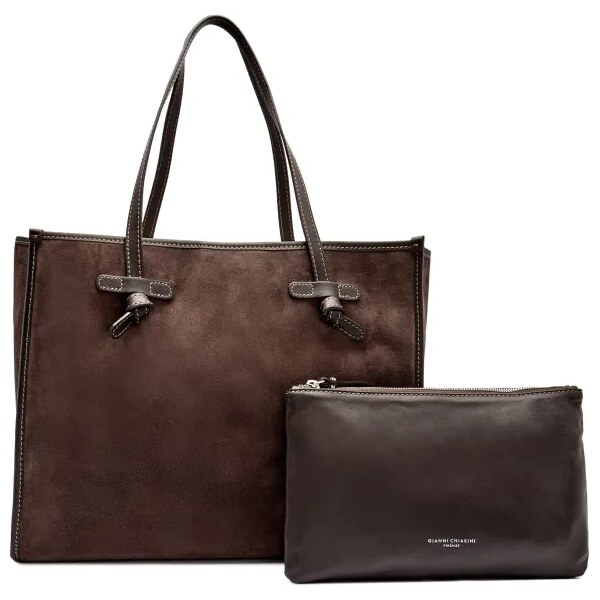 GIANNI CHIARINI Shopper kabelka + príručná taštička MARCELLA | semiš 64439122