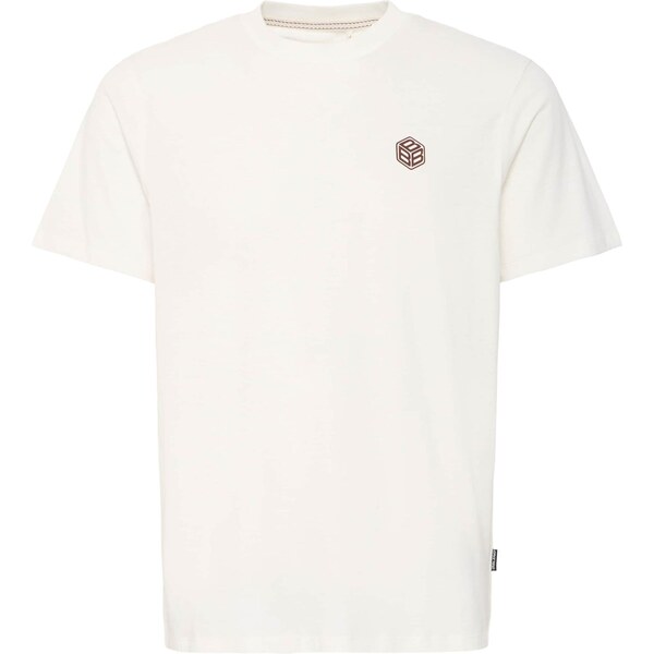 BLEND Tričko BHJUKAS hnedá / prírodná biela 64458047