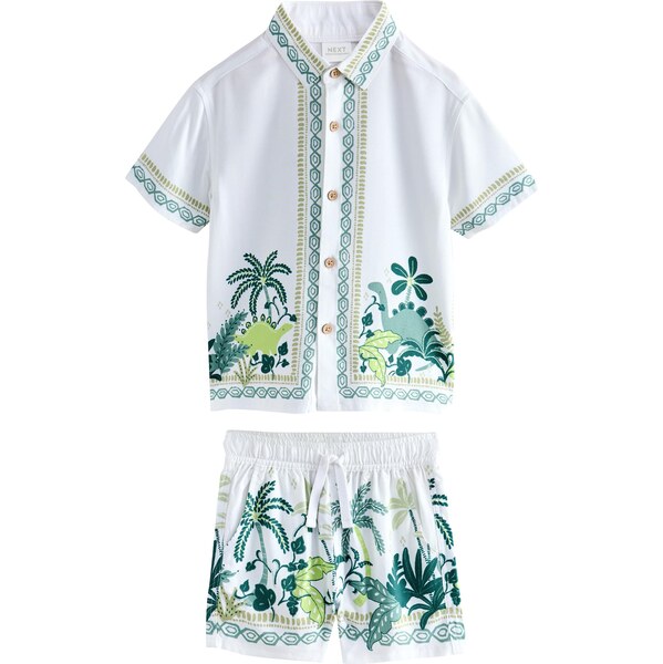 Next Set smaragdová / nefritová / svetlozelená / biela 64458062