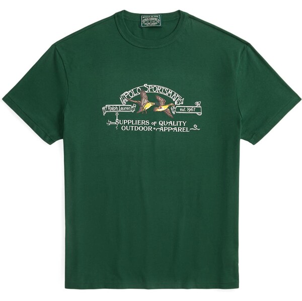 Polo Ralph Lauren Tričko hnedá / žltá / tmavozelená / biela 64458170