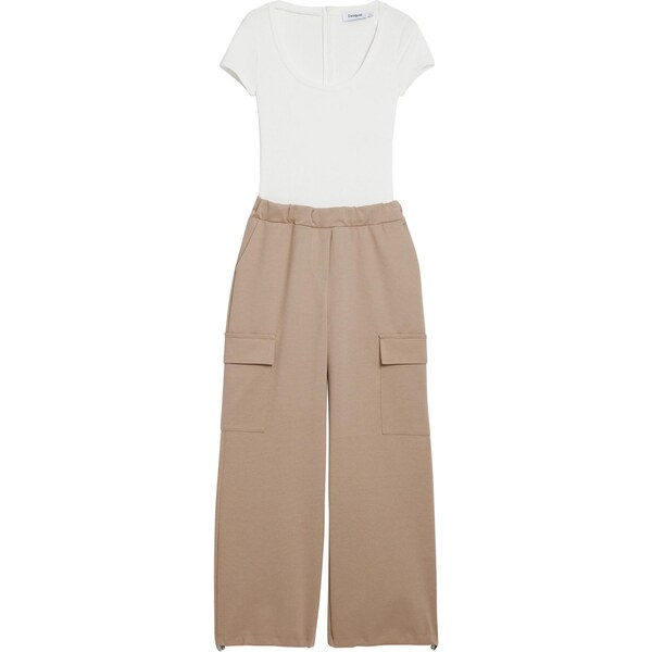 Desigual Overal hnedá / biela 64472614