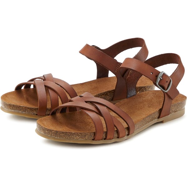 LASCANA Sandále hnedá 64470119