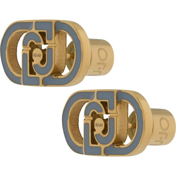 Liu Jo Náušnice dymovo modrá / zlatá 65657752