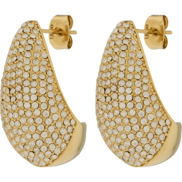 Liu Jo Náušnice zlatá / priehľadná 65657745