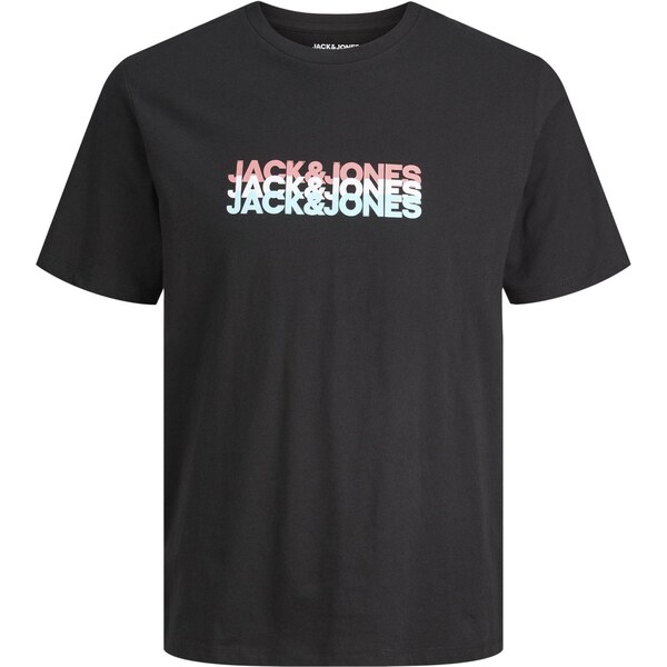 JACK & JONES Tričko JWHCYBER mätová / eozín / čierna / biela 64465291