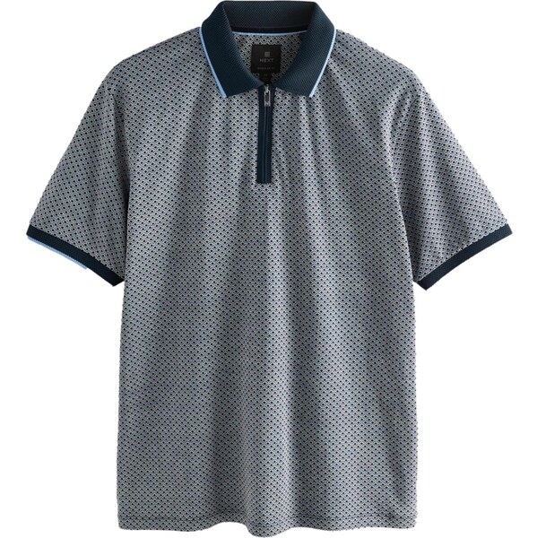 Next Tričko námornícka modrá / azúrová / šedobiela 64465556