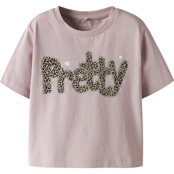 NAME IT Tričko béžová / orgovánová / čierna 64465600