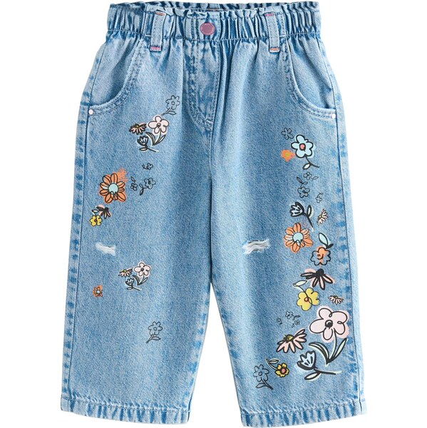 Next Džínsy modrá denim / žltá / oranžová / svetloružová 64501026