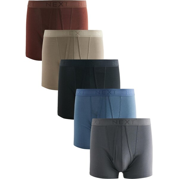 Next Boxerky béžová / modrá / hrdzavohnedá / sivá / čierna 64465656
