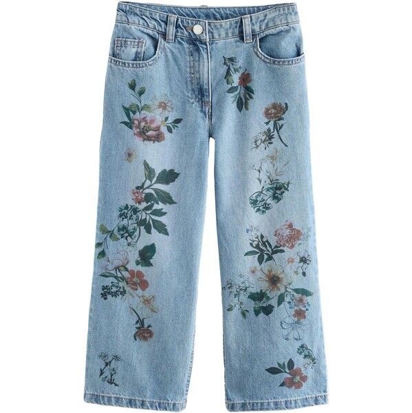 Next Džínsy modrá denim / jedľová / tmavooranžová / tmavočervená 64501063