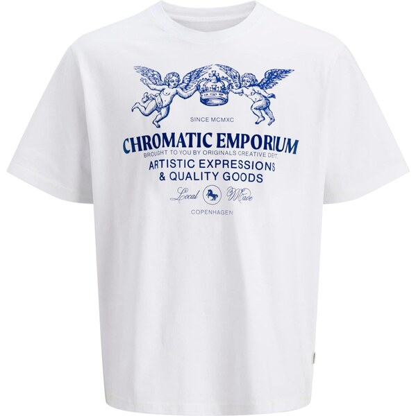 JACK & JONES Tričko JORLiverpool námornícka modrá / biela 64465744