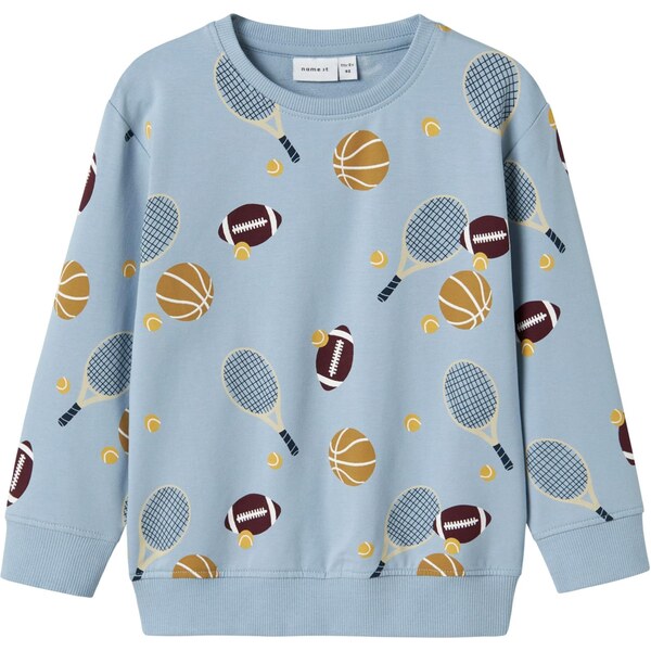 NAME IT Mikina NMMKEATON svetlomodrá / sépiová / baklažánová / biela 64465948