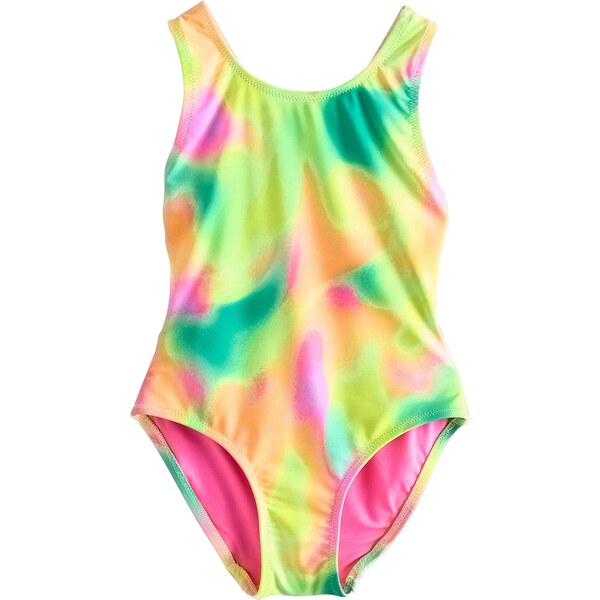 Next Jednodielne plavky žltá / svetlozelená / svetlooranžová / 65832233