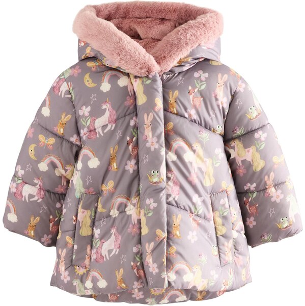 Next Zimná bunda béžová / fialová / oranžová / ružová 65694110