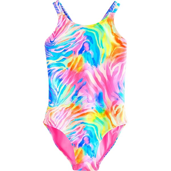 Next Jednodielne plavky modrá / žltá / oranžová / ružová 65834838