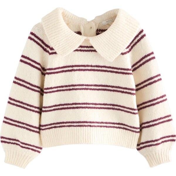 Next Sveter nebielená / burgundská 65654699