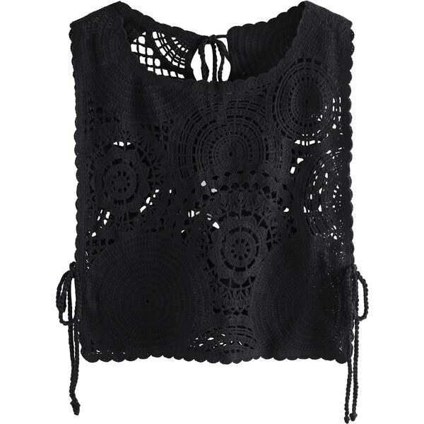 Next Vyšívaný top čierna 65843631