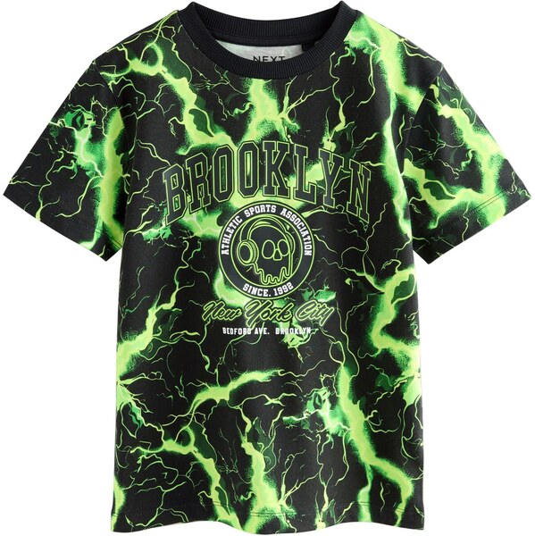 Next Tričko limetová / čierna 64488326