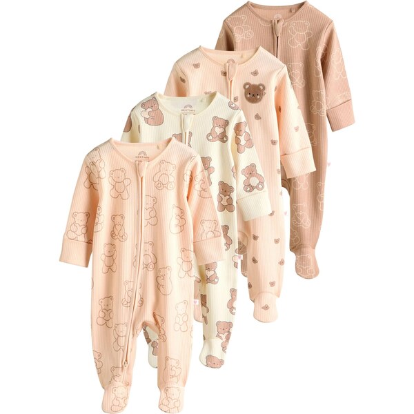 Next Pyžamo slonová kosť / hnedá / svetlohnedá / pastelovo ružová 64500969