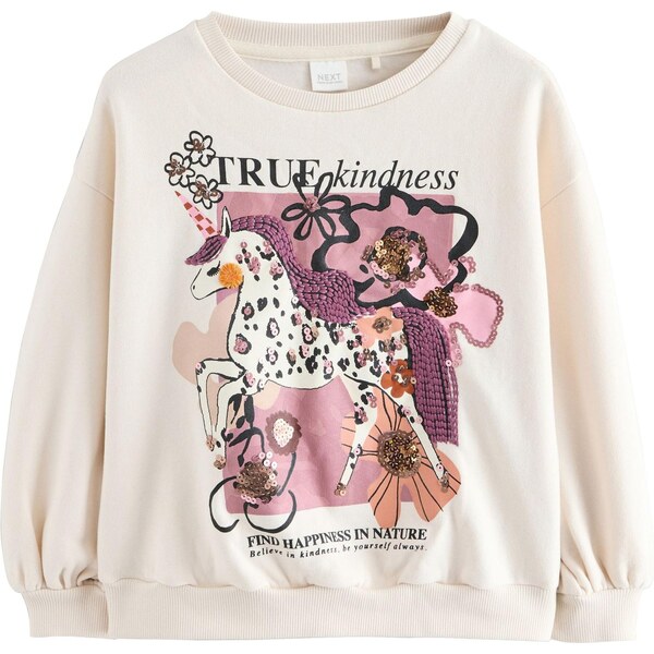 Next Mikina oranžová / ružová / čierna / biela 65881657