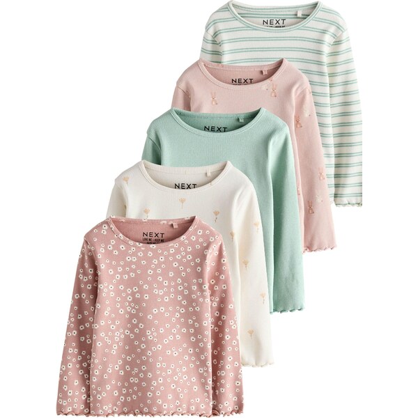 Next Tričko béžová / mätová / staroružová 64513144