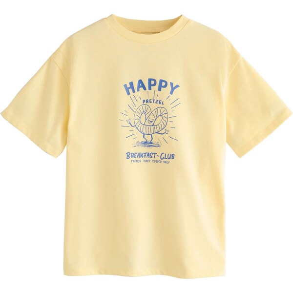 Next Tričko enciánová / pastelovo žltá 64513154