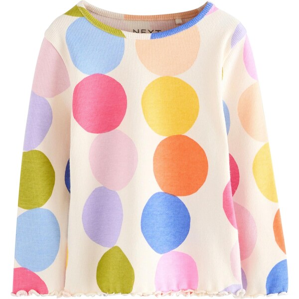 Next Tričko béžová / modrá / oranžová / šedobiela 64513158