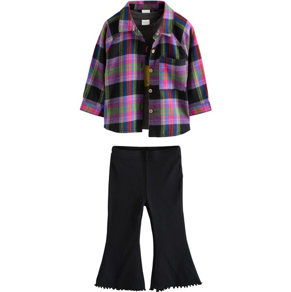 Next Set antracitová / svetlozelená / orgovánová / čierna 64528828