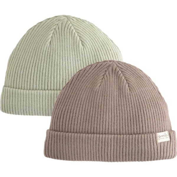 Next Čiapky mokka / pastelovo zelená 66025990