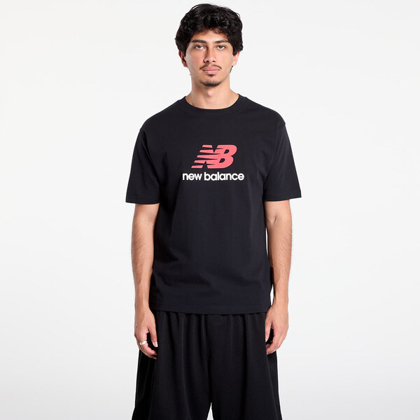 Tričko New Balance Athletics Logo T-Shirt Black XL 64479482