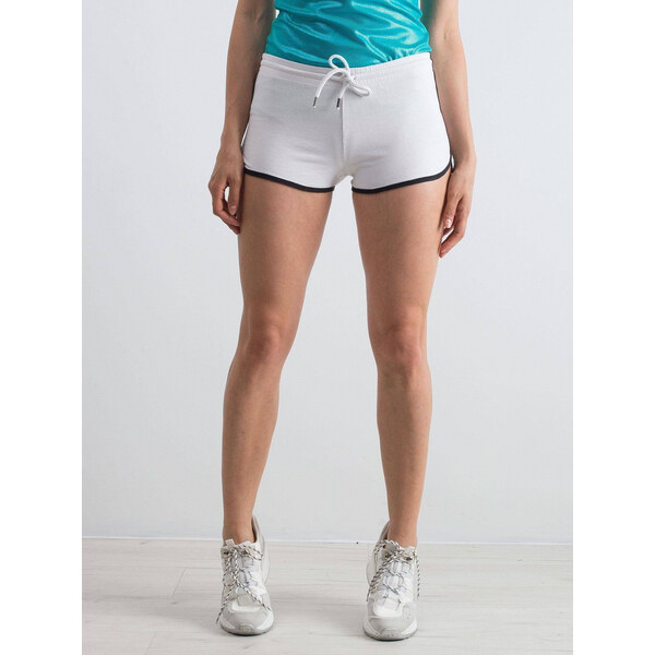 Yups Shorts with piping and text print white 52325001