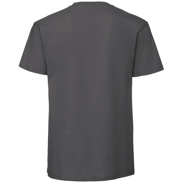 Grafitowa koszulka męska Iconic 195 Ringspun Premium Fruit of the Loom 50508710