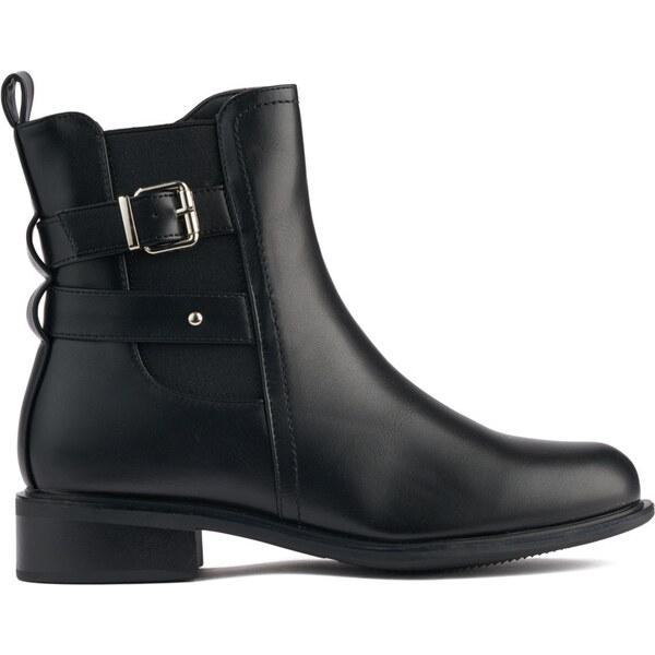 Shelvt Black womens ankle boots 55877189