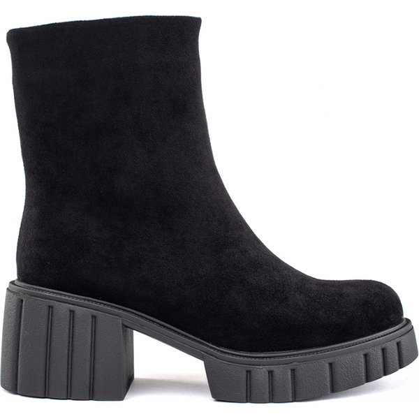 GOODIN Womens black platform ankle boots 56647034