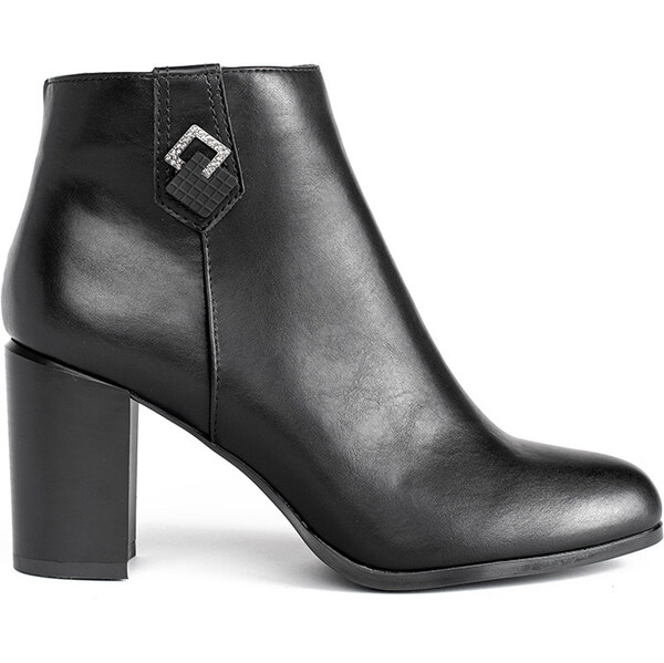 Womens black ankle boots on a heel Sergio Leone 56875196