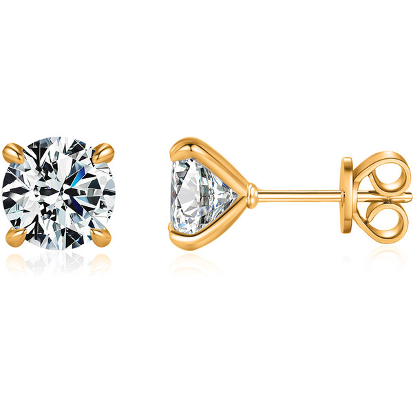 Olivie Stříbrné náušnice MOISSANITE ROSE 9734 64741473