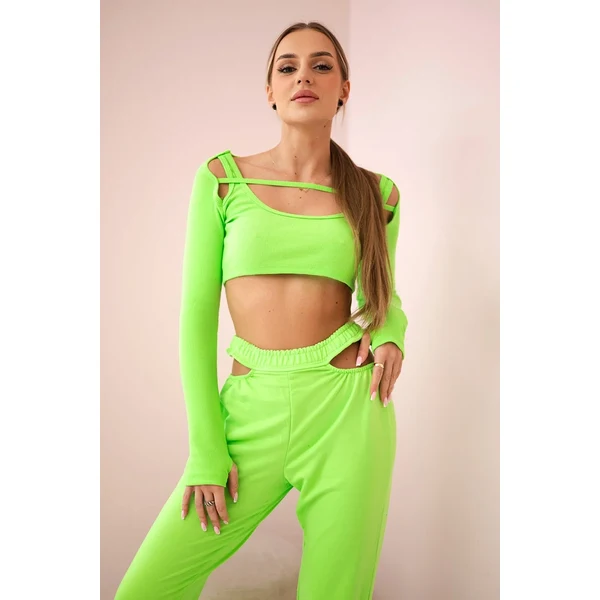 Kesi Complete with green neon blouse top 60730373