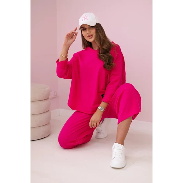 Kesi Włoski Włoski Bavlnená mikina nohavice set 64655440