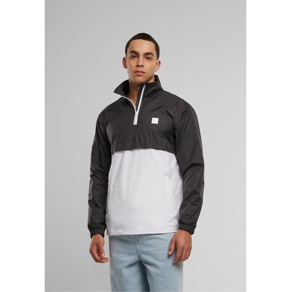 Urban Classics Stand Up Collar Pull Over Jacket blk/wht 50522111